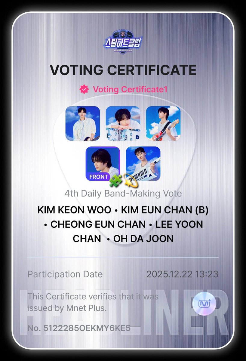 leeyoonchan_'s tweet photo. 251222—4th Daily Band-Making Vote
(4 votes) https://t.co/y8uxtoRNq7