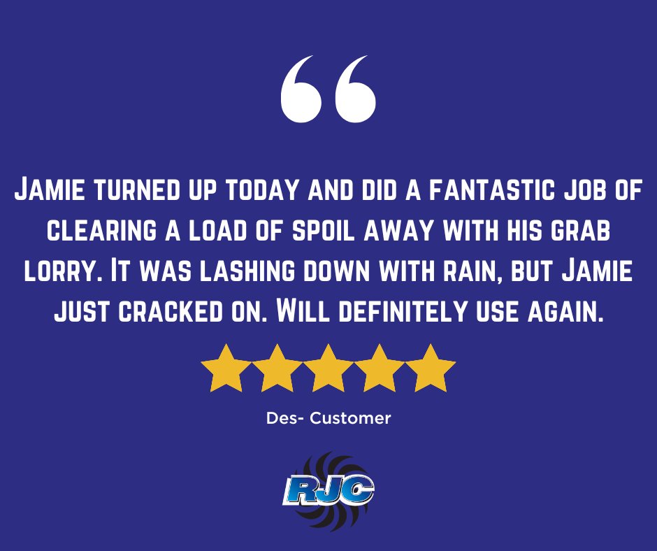 Come rain or shine, you can always rely on RJC to get the job done. 👍 Thanks to Des for the fantastic 5-star Google review! We’re so grateful when customers share their positive experiences. Need grab or sweeper hire, gully sucker hire, or aggregates office@rjcplantservices.com