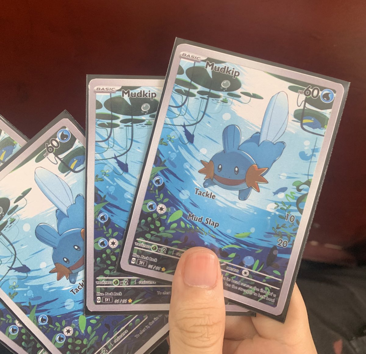 Beckkyun's tweet photo. Custom Mudkip card 🥰 https://t.co/EuxtG6M1dP