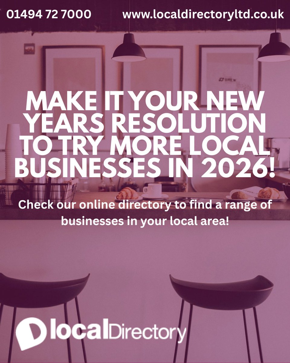 ✨ New year, new habits! Make it your 2026 resolution to support more local businesses 🛍️☕🍽️ From cafés to trades and everything in between, discover what’s right on your doorstep with Local Directory. 👉 Start exploring today!  #ShopLocal #SupportLocal #NewYearsResolution