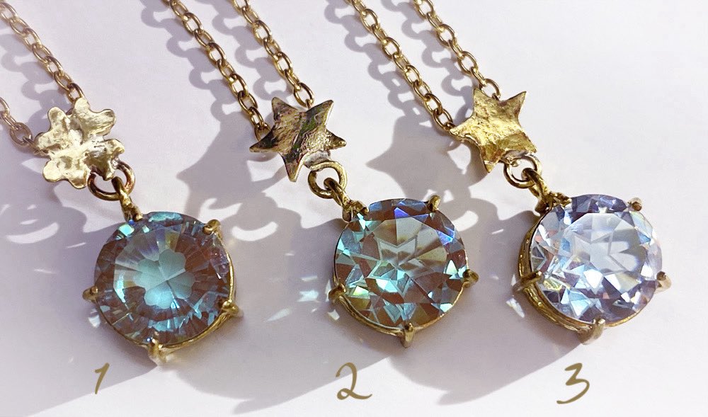 17周年感謝企画🎉 【魔法色レア硝子 #サフィリーン 🌠ネックレス限定3