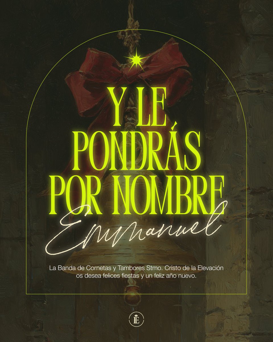 Desde la Banda Cristo de la Elevación os enviamos nuestros mejores deseos en esta Navidad.

Que estas fiestas sean una oportunidad para renovar la esperanza, fortalecer la unión y celebrar los logros compartidos.

¡Gracias por ser parte de nuestra música!

#ElevaciónUnaPasión