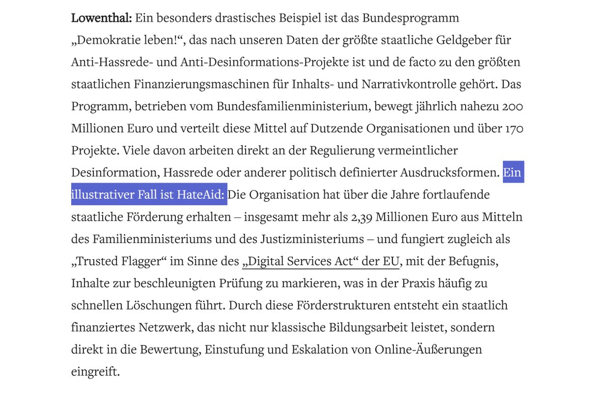 eCom_ki's tweet image. "Deutschland hat Zensurkomplex, der grösser ist als alles, was wir in den USA gefunden haben ..."

"Zensur-Industrie-Komplex: "Ist ein Netzwerk aus NGOs, Universitätszentren, Faktencheck-Programmen, Thinktanks, Stiftungen und Regierungsabteilungen, die gemeinsam Online-Inhalte…