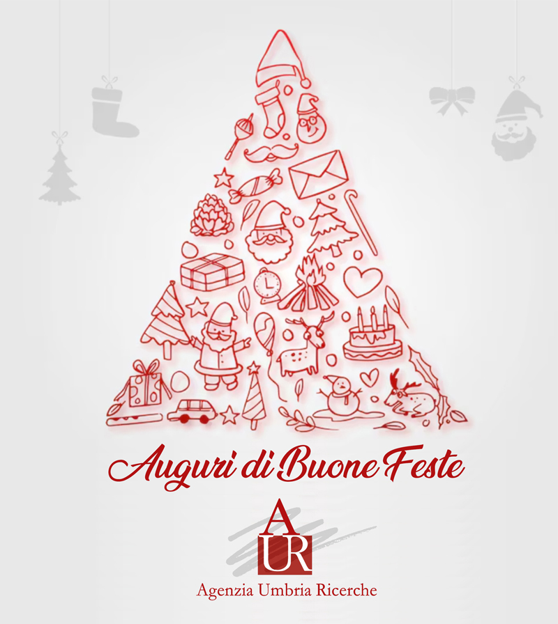 #AUR #Auguri
Buone Feste dall'Agenzia Umbria Ricerche
agenziaumbriaricerche.it
Iscriviti alla Newsletter (tinyurl.com/fz3r9wd8)
#agenziaumbriaricerche #umbria #regioneumbria #ricerca #economica #sociale #economia #lavoro #turismo #territorio #paesaggio #umbro