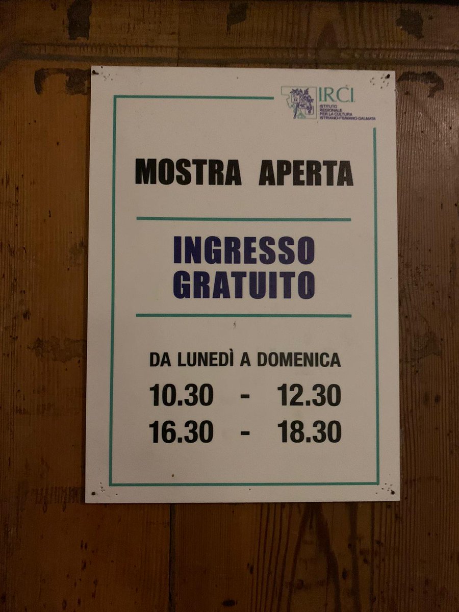 Buon Natale e Felice Anno nuovo dall'IRCI - Istituto Regionale per la Cultura Istriano-Fiumano-Dalmata.

La Mostra "Modernismi" nei festivi rimarrà aperta (orari invariati) durante i giorni 24, 25, 26 Dic. 2025 e 6 Gen. 2026; chiusa solo il 31 Dic. pomeriggio e il 1 Gen. mattina