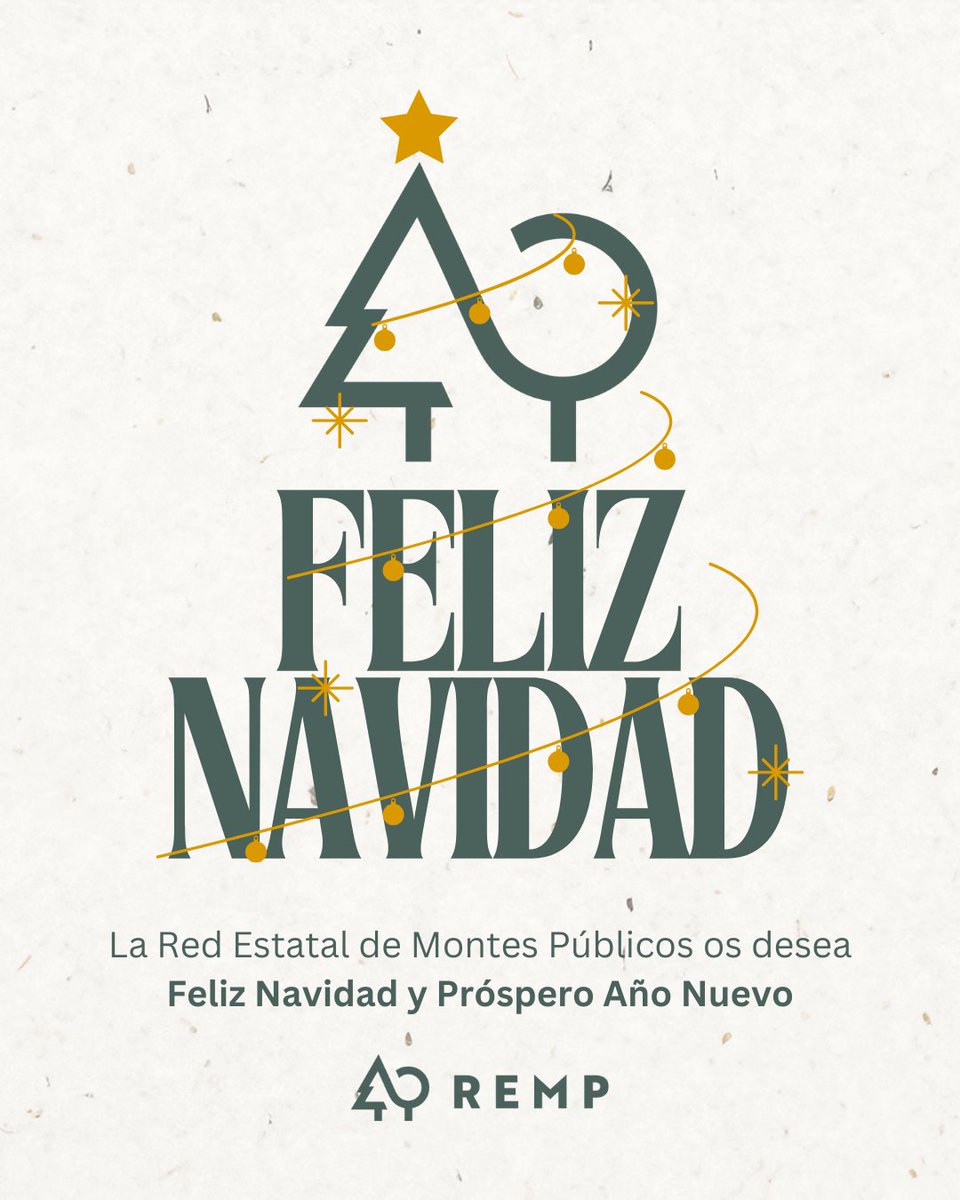 REMP_es's tweet photo. Desde la #REMP os deseamos que disfrutéis de estos días de reencuentros, descanso y buenos momentos y que 2026 esté repleto de salud, grandes momentos y buenas noticias.
¡Feliz Navidad y próspero año nuevo!
@FBiodiversidad 
#ProyectosPRTR #PlanDeRecuperación #Navidad2025 #Navidad https://t.co/djPCnKQoA1