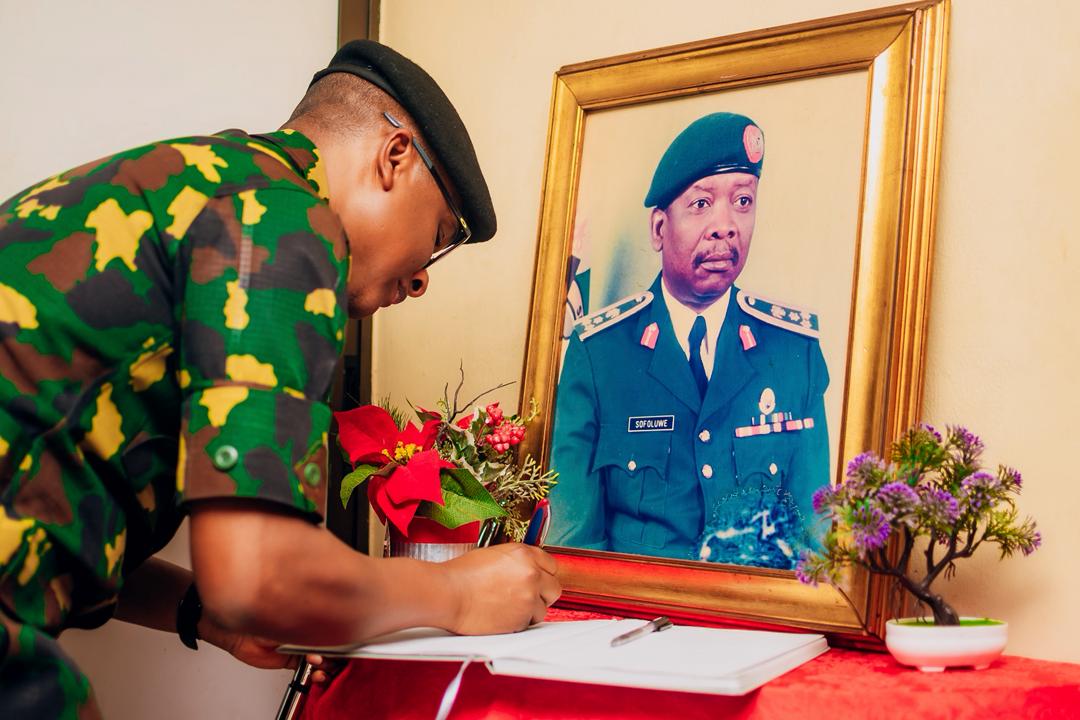 officialnyscng's tweet photo. NYSC Mourns Ex-Director-General 

The National Youth Service Corps (NYSC) has expressed sadness over the loss of its 7th Director-General (DG),  Brigadier General Soyemi Ayodele Sofoluwe (Rtd.), who passed on recently.

During a condolence visit to the deceased's family in Lagos, the incumbent DG, Brigadier General Olakunle Nafiu, paid tribute to him for his remarkable contributions to the growth of the NYSC during his tenure as Chief Executive.

The DG described his death as a great loss, not only to the family, but also the NYSC and the entire nation.

He prayed God to grant the late General eternal rest, and comfort his family.

Nafiu also assured the widow and matriarch of the Sofoluwe family, Colonel Kehinde Sofoluwe (Rtd.) of NYSC's support during the funeral rites.

Sofoluwe, fondly called 'Oga Show' by Corps Members and NYSC staff, was known and loved for his amiable, compassionate, and witty personality.

He is survived by his wife, children and grandchildren.
