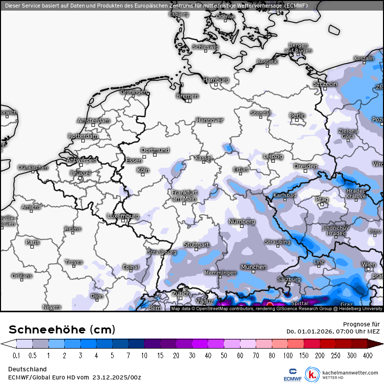 Kachelmannwettr's tweet image. Zum Jahreswechsel wird es spannend. Wie weit zieht sich das blockierende Hoch über Nordeuropa nach Westen zurück und wie stark ist der Einfluss eines Trogs über Nordosteuropa. Das neue GFS haut mit dem Wintertrog und Schnee voll zu uns rein. Abwarten.
kachelmannwetter.com/de/modellkarte… /LD