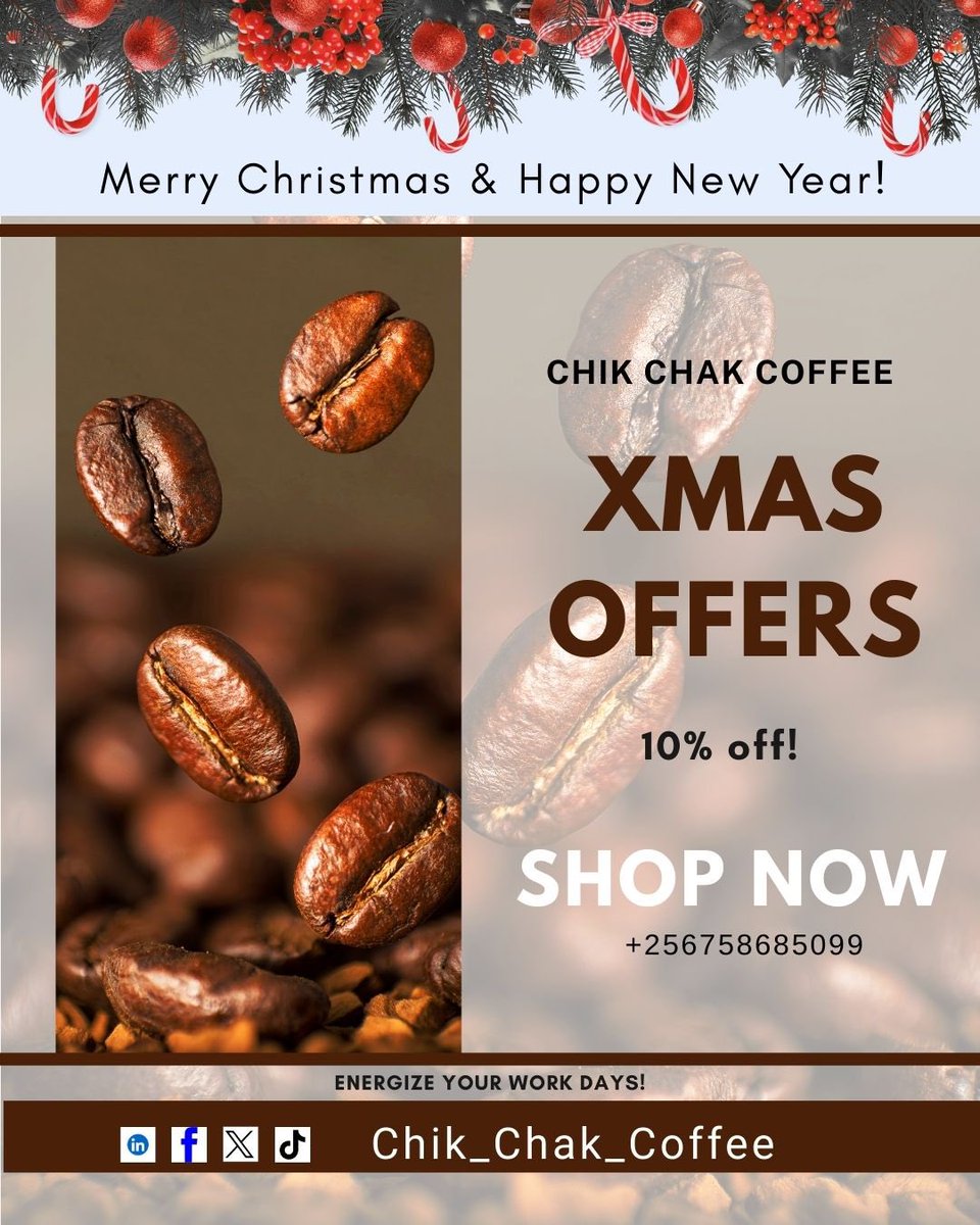 ChikChakCoffee's tweet photo. Happy Holidays!🎄☕️🎄

Enjoy Chik Chak Premium Coffee!!! 

chikchakcoffee2024@gmail.com https://t.co/s5FfXg0jaU
