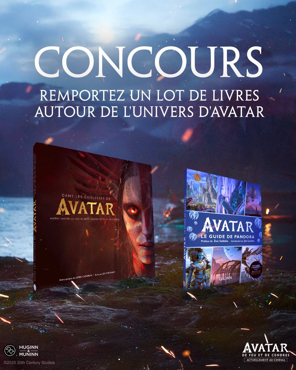 20thCenturyFR's tweet image. On vous fait gagner un lot de livres sur l'univers d'Avatar !
Pour participer, il vous suffit de retweetez ce post. 

@HUGINNMUNINNOFF