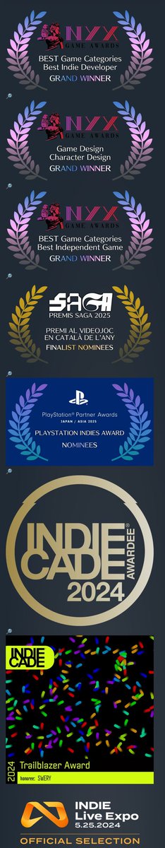 Hi everyone, this is SWERY.
Our final update of the year, v1.0.8, is already live,
store.steampowered.com/app/2286600/HO…

and we’ve made a small update to the store page as well.
We’ve added the awards and nominations we’ve received so far.
Thank you again to everyone who has supported the