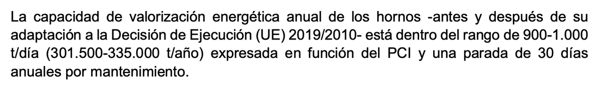 Antes de entrar a “quién incineró más”, una cosa básica: ni siquiera la “capacidad” de la #Incineradora se ha contado siempre igual.
En documentos del PTV ha ido variando: 
➡️ 300.000 t/año
➡️ 328.000 t/año
➡️ y ahora un rango 301.500–335.000 t/año según operación. 
(4/30)