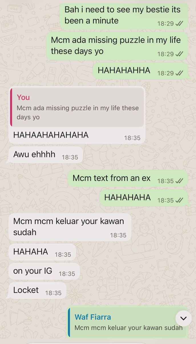 farhansjam's tweet photo. When you text your bestie like a lovesick ex https://t.co/ahQsQ67n4E