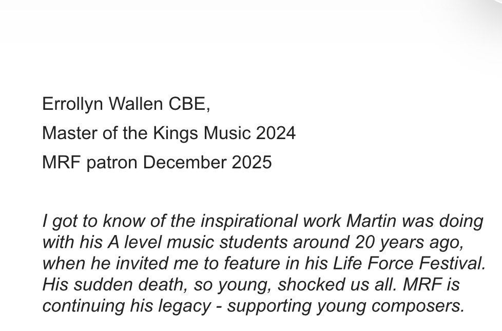 Martin Read Foundation tweet media