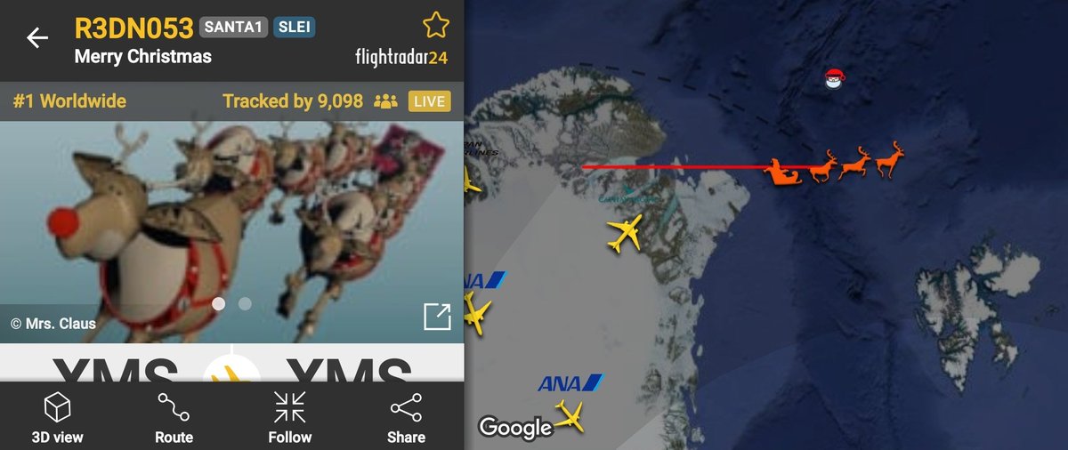 Conflict_Radar's tweet image. #BREAKING Santa has taken off