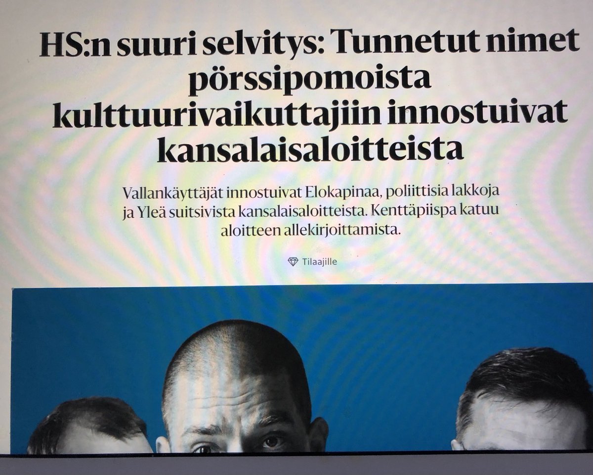 Hesari poimi ja julkisti noin 600t nimen listalta 28 henkilöä, joiden ”vääriä” mielipiteitä se piti erityisen paheksuttavana. <a href="/hsfi/">Helsingin Sanomat</a> kutsuu tätä touhua tutkivaksi journalismiksi. Minusta se on jotain aivan muuta.