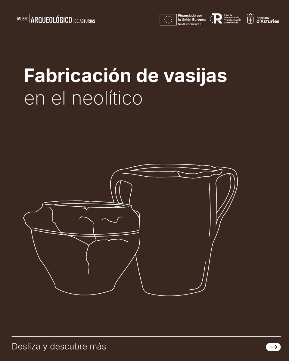 marqueologicoas's tweet photo. 🏺 La cerámica cambió la vida humana.
Con el paso de sociedades nómadas a sedentarias surgió la necesidad de almacenar, cocinar y ofrecer. Las vasijas se llenaron de formas, colores y símbolos: ollas, cuencos, jarras y urnas, huellas de las primeras manos que modelaron el mundo. https://t.co/jYPZjj6jzS