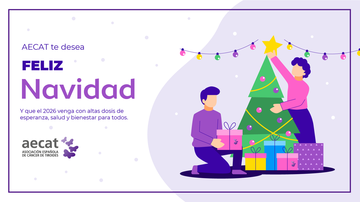 aecat_es's tweet photo. 🎄✨ ¡Desde AECAT te deseamos unas felices fiestas! ✨🎄
Que la Navidad esté llena de salud, alegría y momentos con quienes más quieres.
💜 Gracias por confiar en nuestra información rigurosa. ¡Nos vemos en 2026!
#FelizNavidad #Salud #Bienestar #AECAT https://t.co/QwfAZTiyOB