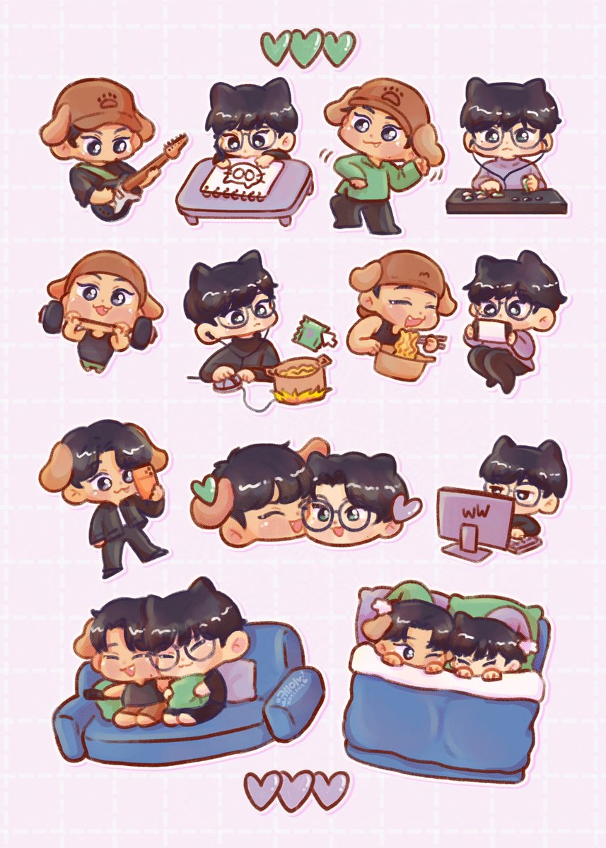 roommate activities 🐶🐈\u200d⬛ #minwon, image size:857x1200