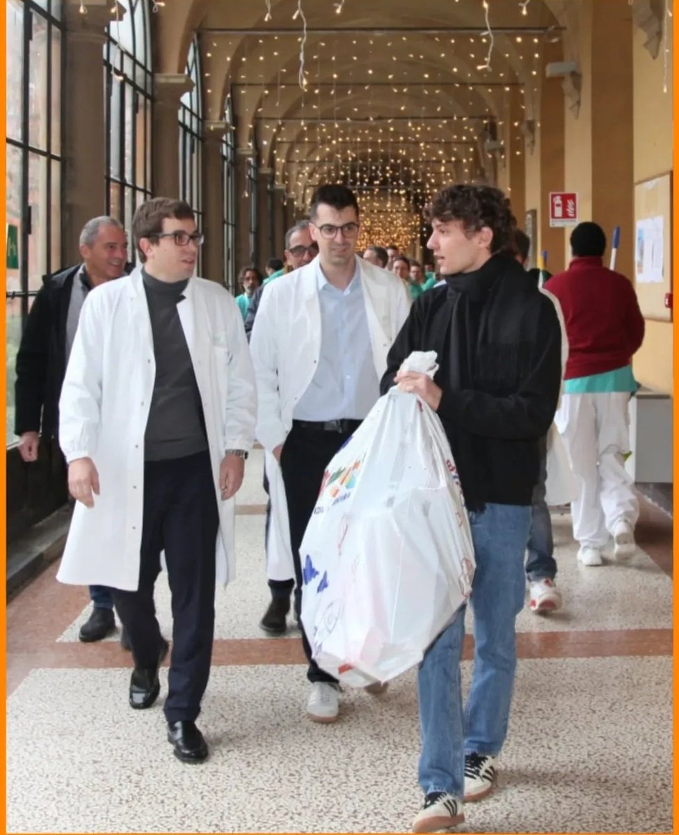 kimi going to a children's hospital in bologna to give them christmas gifts and spend time with them 🥺❤️ this is so sweet!