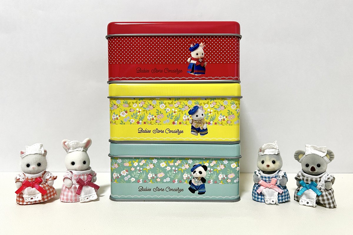 clipnotebook's tweet photo. シルバニアファミリーのクッキー缶

店舗によって缶デザインが違う
コンシェルジュ 缶入りクッキー🫖

大丸梅田店・大丸心斎橋店で購入

クッキーも個包装で美味しかった🥰 https://t.co/Gq0zjxNPCO