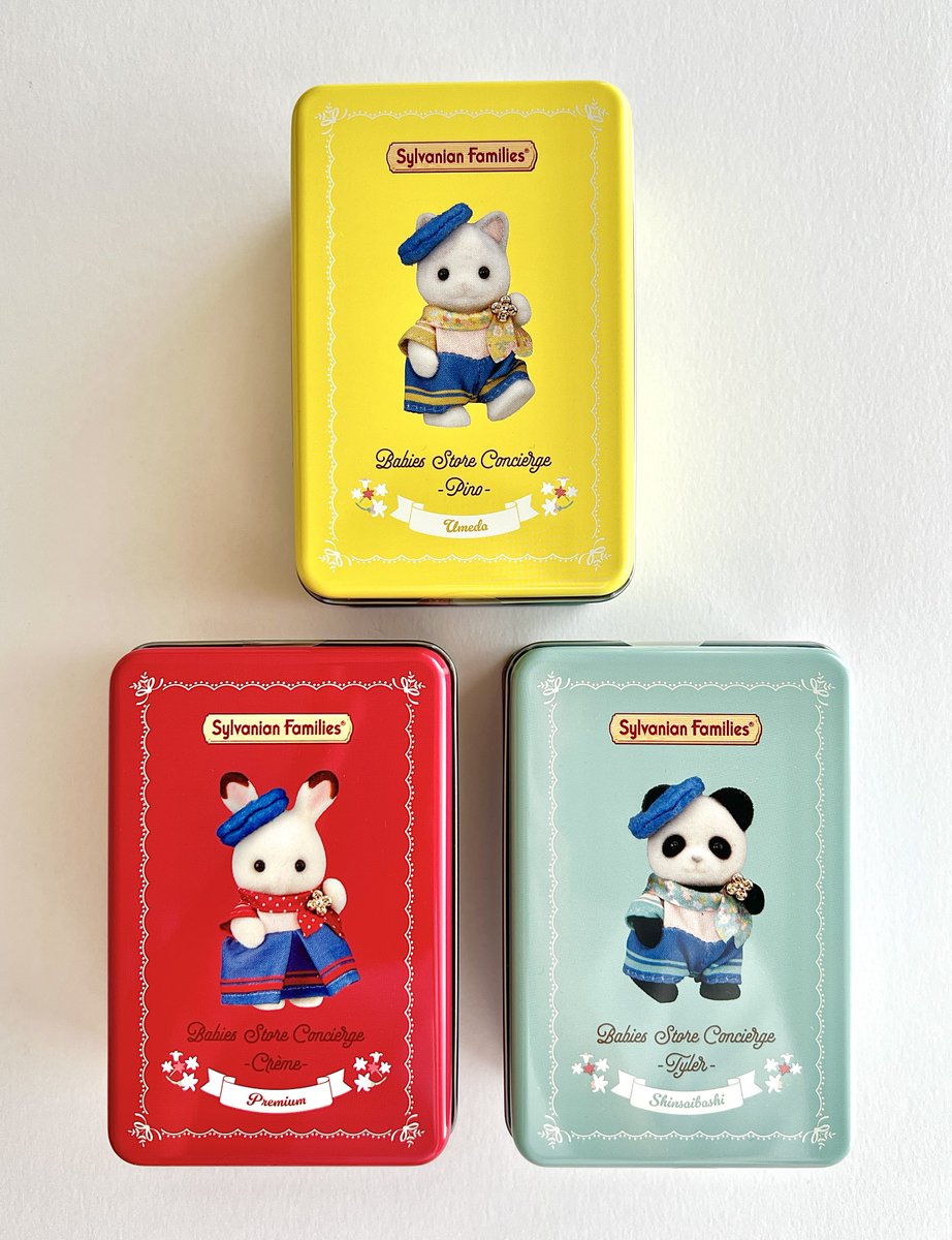 clipnotebook's tweet photo. シルバニアファミリーのクッキー缶

店舗によって缶デザインが違う
コンシェルジュ 缶入りクッキー🫖

大丸梅田店・大丸心斎橋店で購入

クッキーも個包装で美味しかった🥰 https://t.co/Gq0zjxNPCO