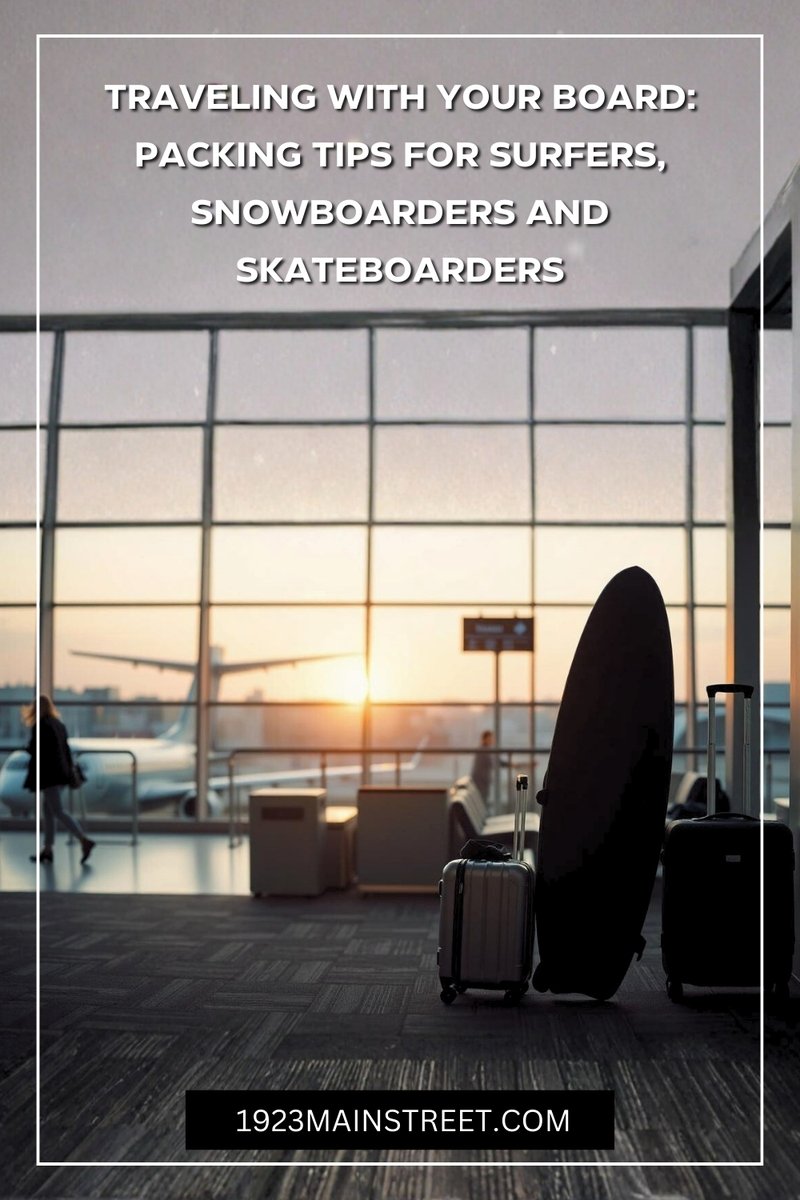 1923MainStreet's tweet photo. Traveling/flying with Your Board: Packing Tips for Surfers, Snowboarders and Skateboarders.
How to protect your board and avoid any unwelcome airline surprises.
Listen
https://t.co/CDxYLOBF07
Read
https://t.co/QaJ2uJTBw1
#surfboards #snowboarding #skateboards #TravelTips https://t.co/IFqH0bvYF3