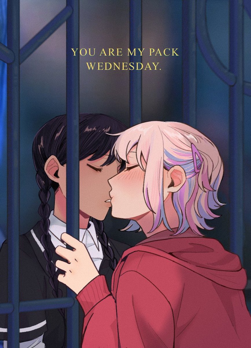 just_a_pot's tweet image. Wenclair Challenge — Day 7 (Final)
Not a kiss.
A claim.
#wenclairfanart #wenclair #wednesday