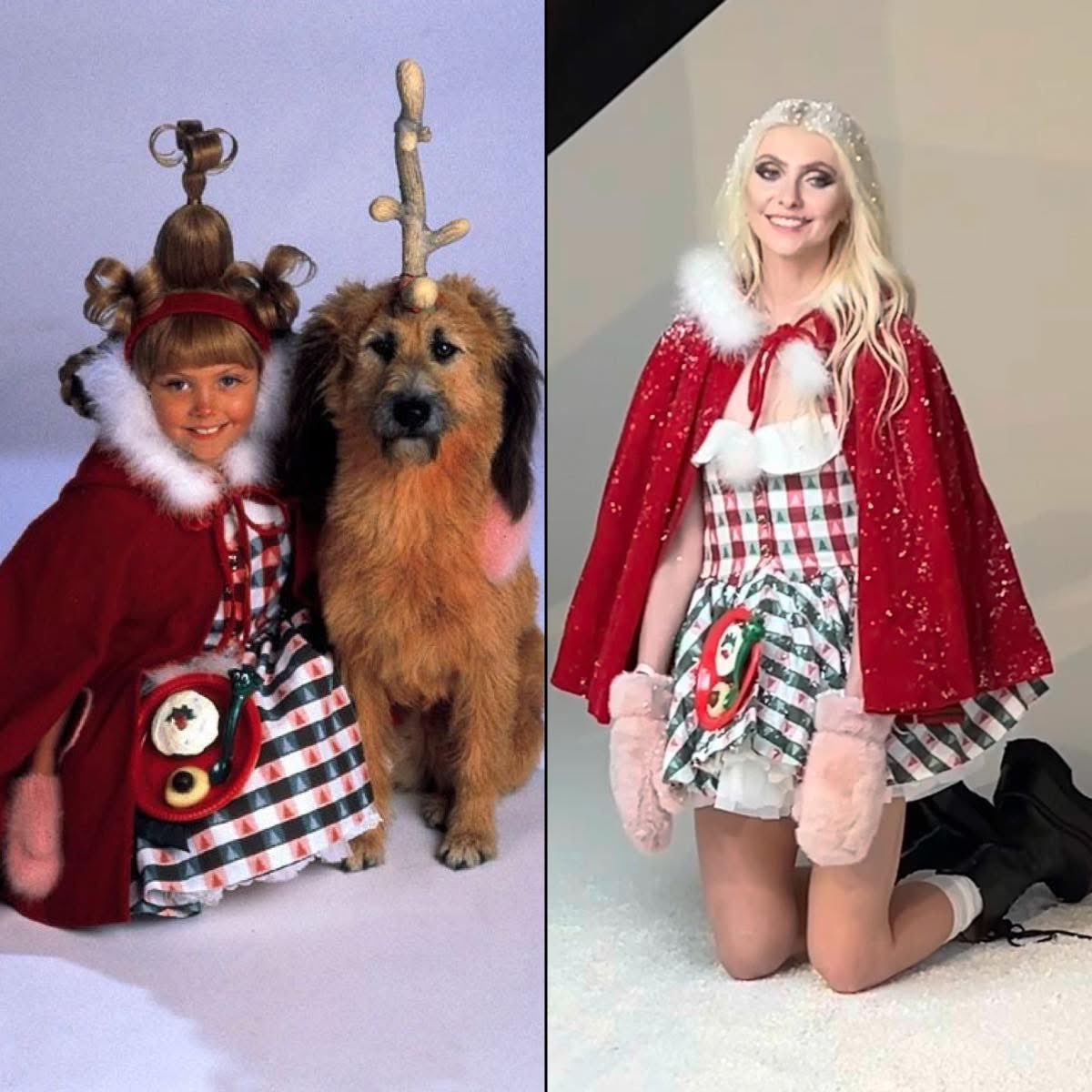 TPR_Source's tweet image. Taylor Momsen wearing her Cindy Lou Who costume from "How the Grinch Stole Christmas". 

So iconic.