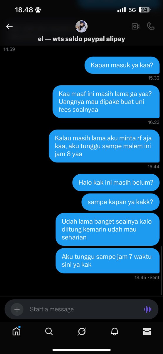 HELP RT SEKALIAN GIVEAWAY 

Rules : 
RT thread (biar ga kena skem) 

Prize : 
Shopeepay 2 orang 

SCAMMER CV IDR RMB ALIPAY USD PAYPAL 

USN > @.rownpcs 
NO TELP > 087769693606 / 081220276569
NOREK > 84081220276569
NAMA > CINDY ALUNIKA