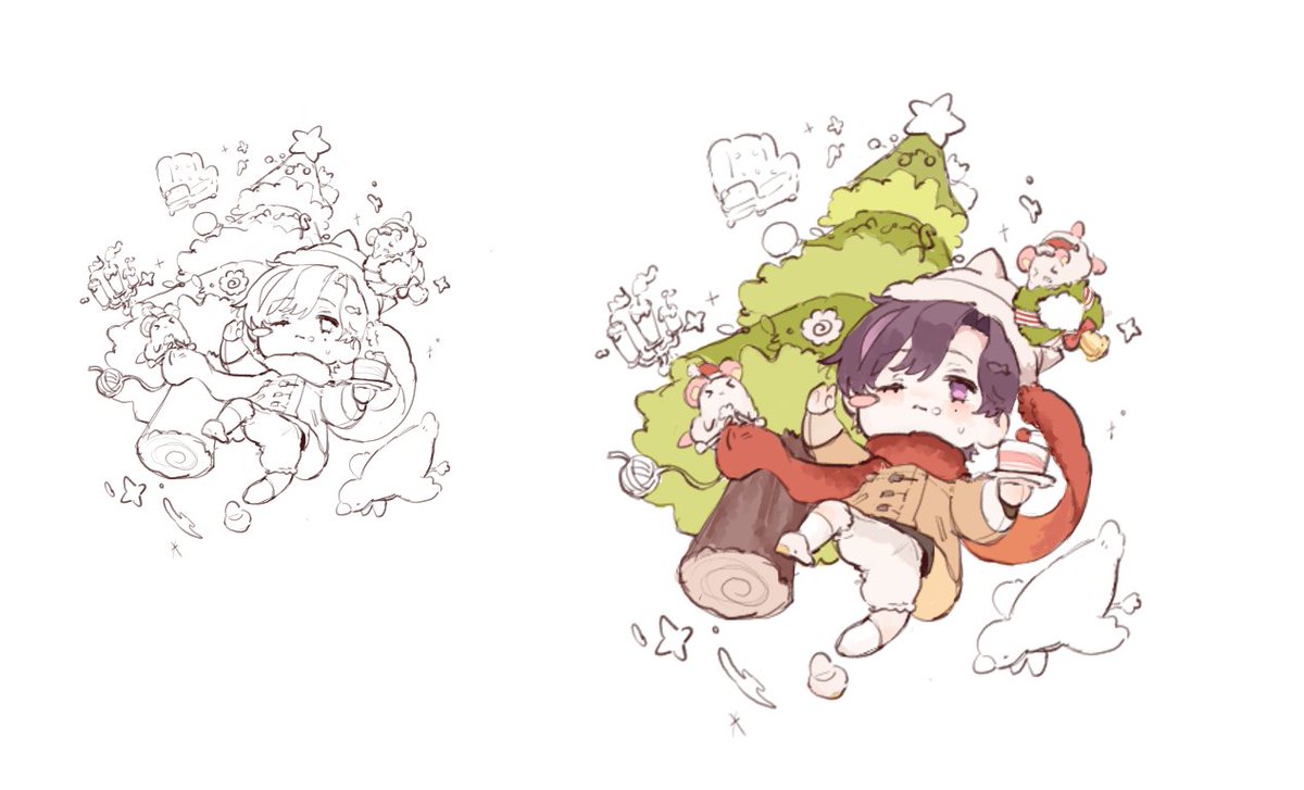 #백작가전력
채색까지 하려고 했지만 시간 부족으로..🥹