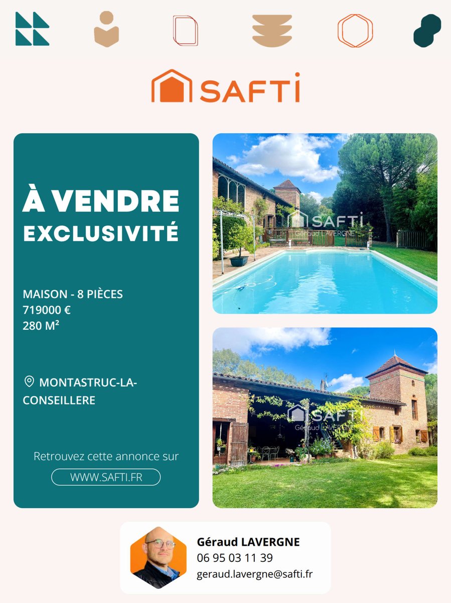 GeraudSafti's tweet photo. ✨ Nouveau | À vendre | MONTASTRUC-LA-CONSEILLERE 📍

À proximité du château de Montastruc-La Conseillère, Géraud Lavergne vous présente cette superbe demeure du XVIII? siècle. Ancienne écurie réhabilitée au XX? siècle, cette maison de (...) https://t.co/5399fBqwp5