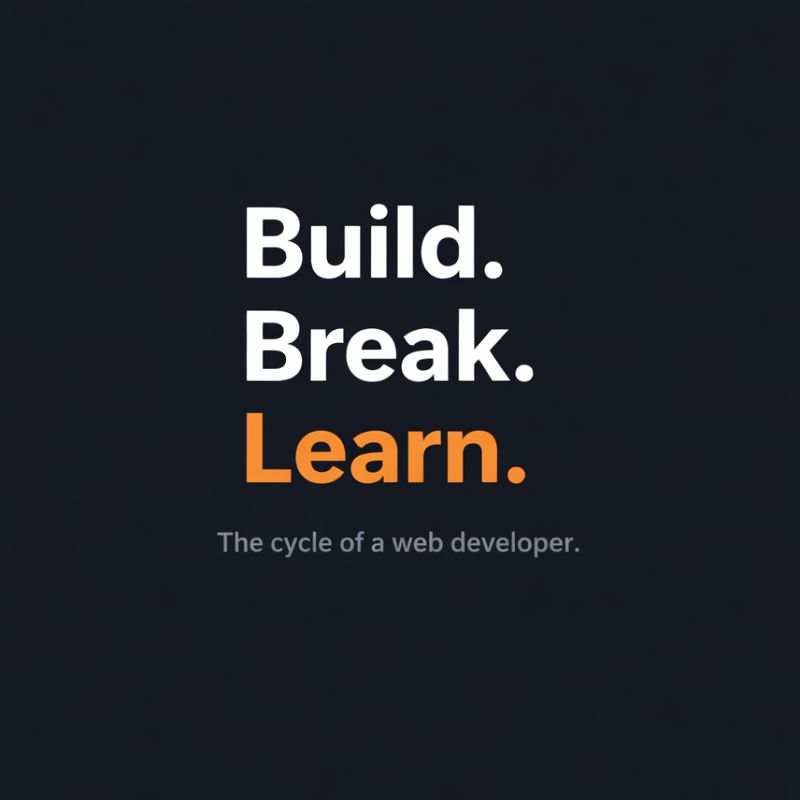 WilliamsJe5373's tweet image. Build.
Break it.
Learn from it.
Repeat until you win 🚀

#WebDeveloper #100DaysOfCode #LearnToCode #Frontend #DevMindset