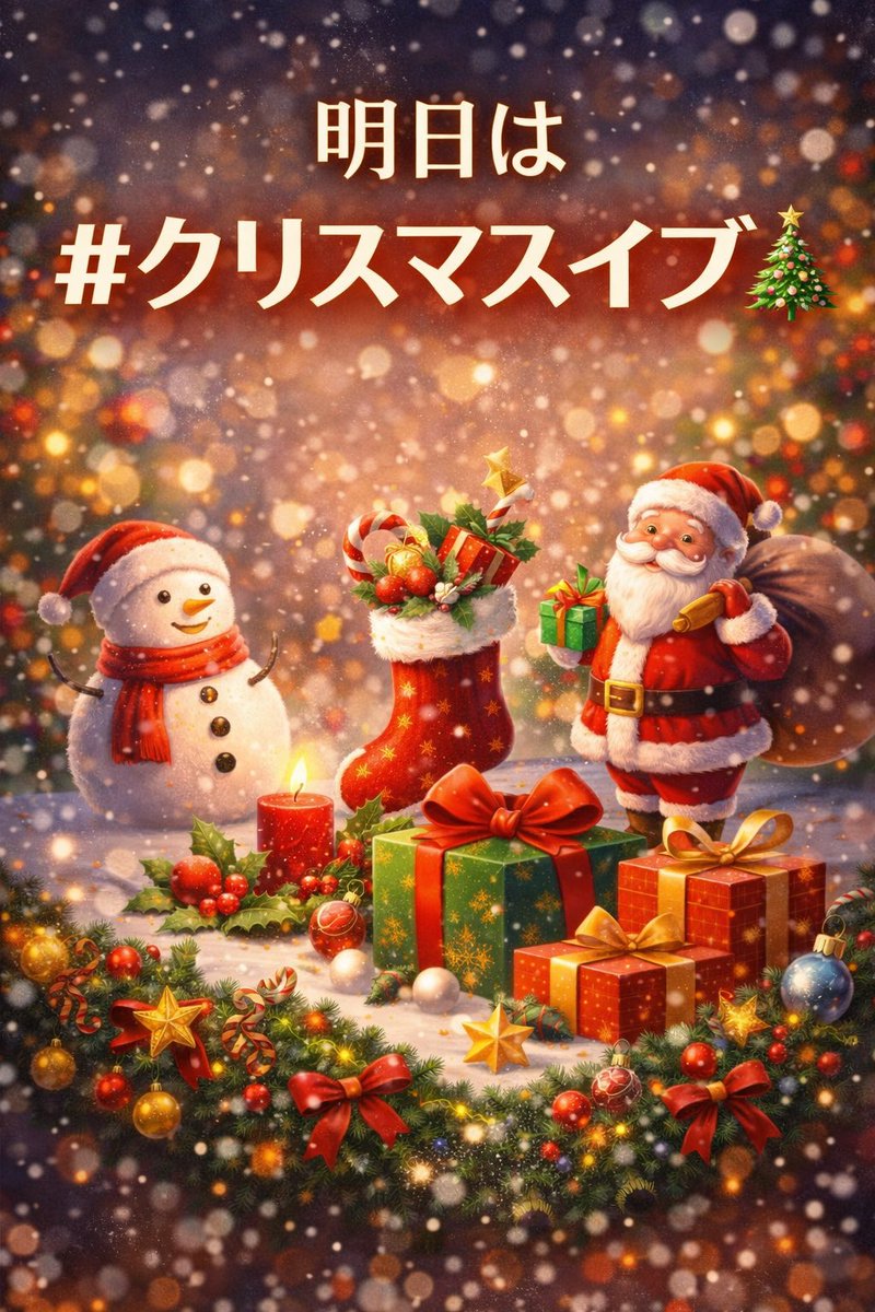 Christmas Eve is tomorrow. 🎄✨