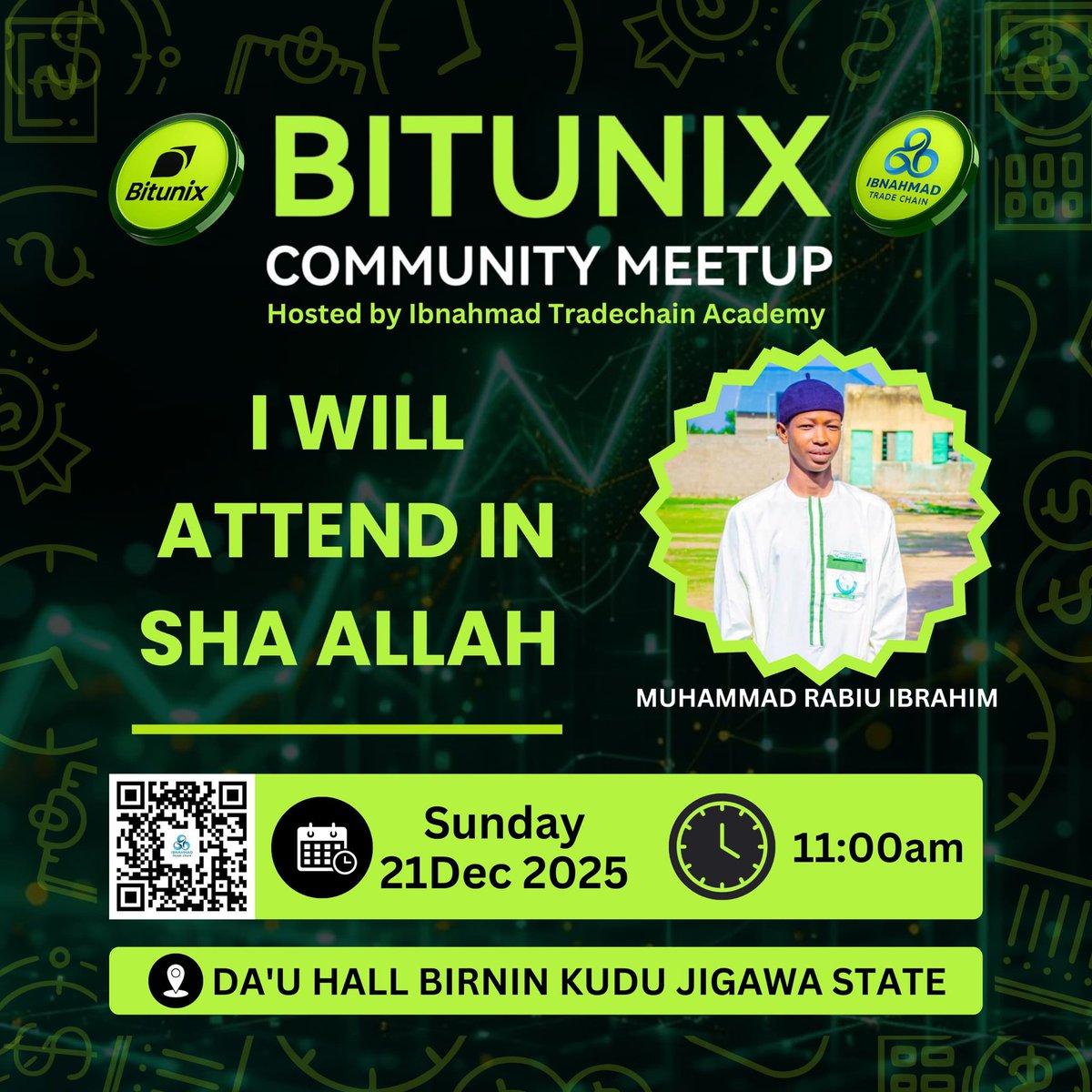MuhammadRa63565's tweet image. &amp;gt; The Bitunix Meetup in Birnin Kudu was held on Sunday, 20 December, starting at 11:00 AM. Hosted by IbnAhmad TradeChain Academy,  discussions focused on crypto trading, security, futures, earning opportunities, and community growth.
#Bitunixmeetup 
@BitunixOfficial
@Ibn_Ahmadd