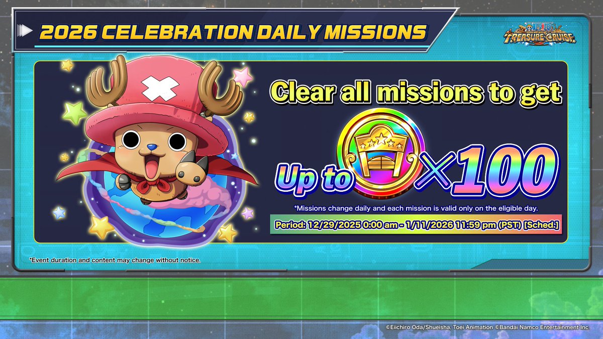 ONE PIECE Treasure Cruise tweet media