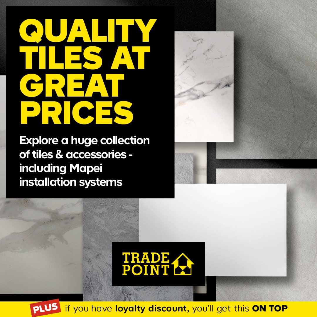 Tradepoint Offers! Join York RLA and get a further 10% off with a Tradepoint Card.  yorkrla.co.uk