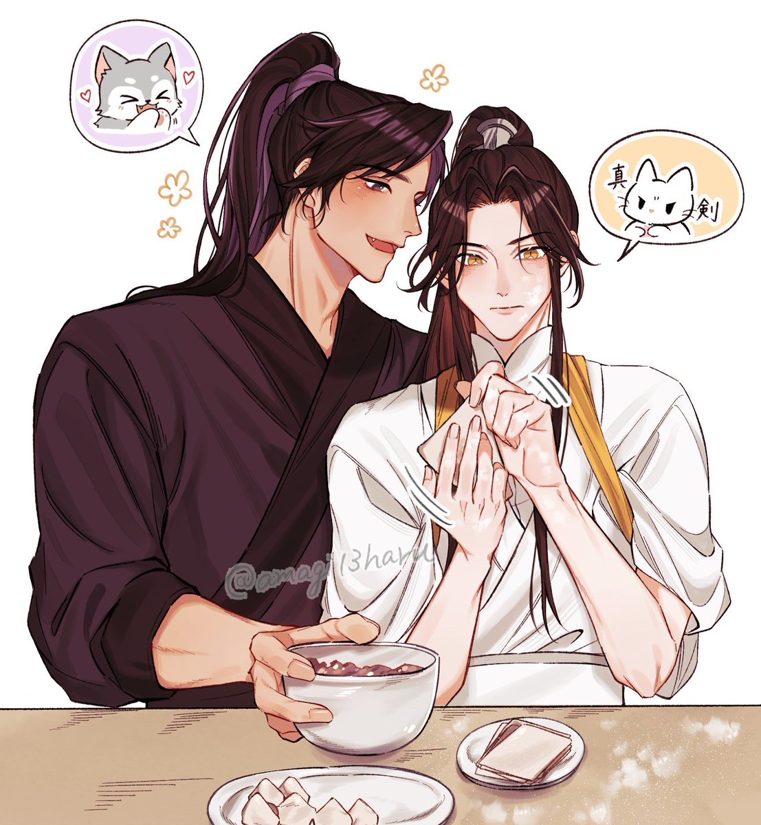 amagi13haru's tweet image. 燃晩クッキング　#2ha