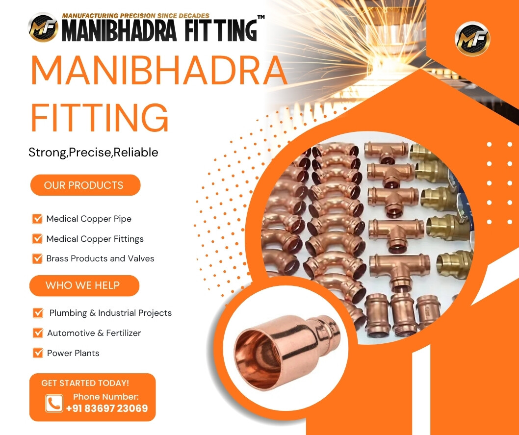 manibhadra889's tweet image. Manibhadra Fitting supplies a full range of Copper Fittings crafted for reliability and precision across medical gas, cooling, water supply and gas distribution networks.

manibhadrafittings.com/copper-fitting…

#CopperFitting #CopperPipeFittings #MGPS #HVAC #Plumbing