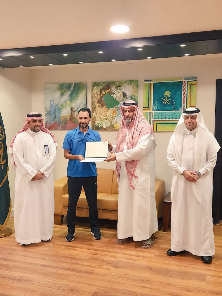 الحمد لله من قبل ومن بعد 
تكريمي اليوم من قبل مدير التعليم بمكة على نجاح  #المسار_الرياضي_لذوي_الاعاقه
#تعليم_مكة