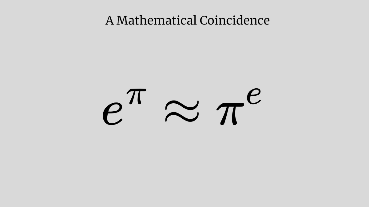 Ganeshuor's tweet image. A Mathematical Coincidence