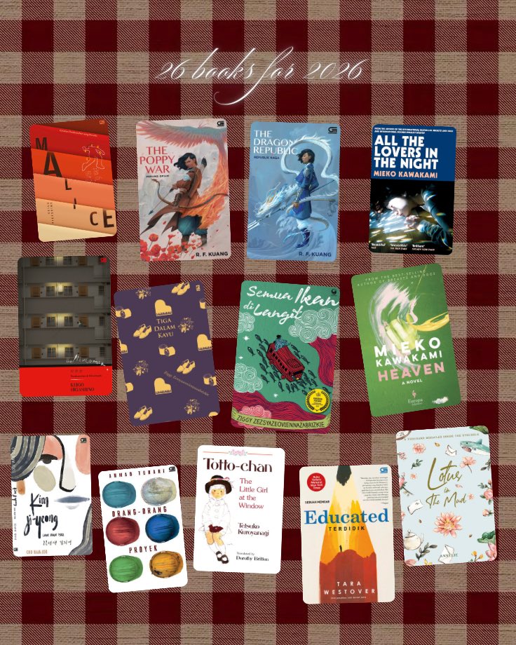 lotusinmyhead_'s tweet image. — 26 books for 2026 ! ⭐️