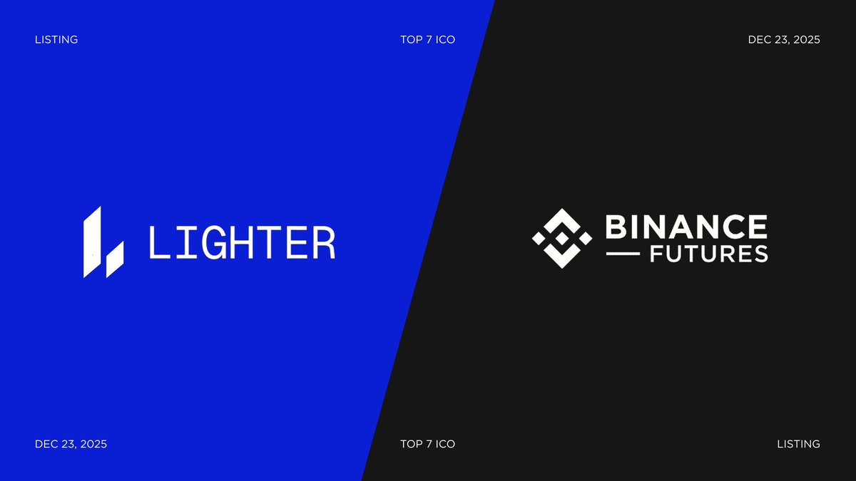 Lighter $LIT will be listed on Binance Futures Pre-Market at 15:00 UTC!  @BinanceFutures will launch #LITUSDT perpetual contract pre-market trading  with up to 5x leverage today, at Dec 23, on 15:00 UTC.