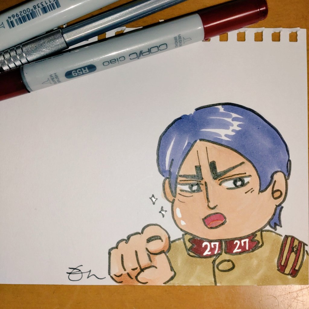 お誕生日だからこちらも📮しちゃおう。1年以上前に描いた、相互さんへ