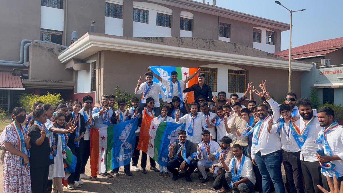 Congratulations to NSUI for their sweeping victory in the Goa University Students’ Council (GUSC) 2025–26 after 15 years, marking a landmark moment for student politics and democratic representation on campus. ✌️

This decisive mandate shows the students' faith in NSUI's