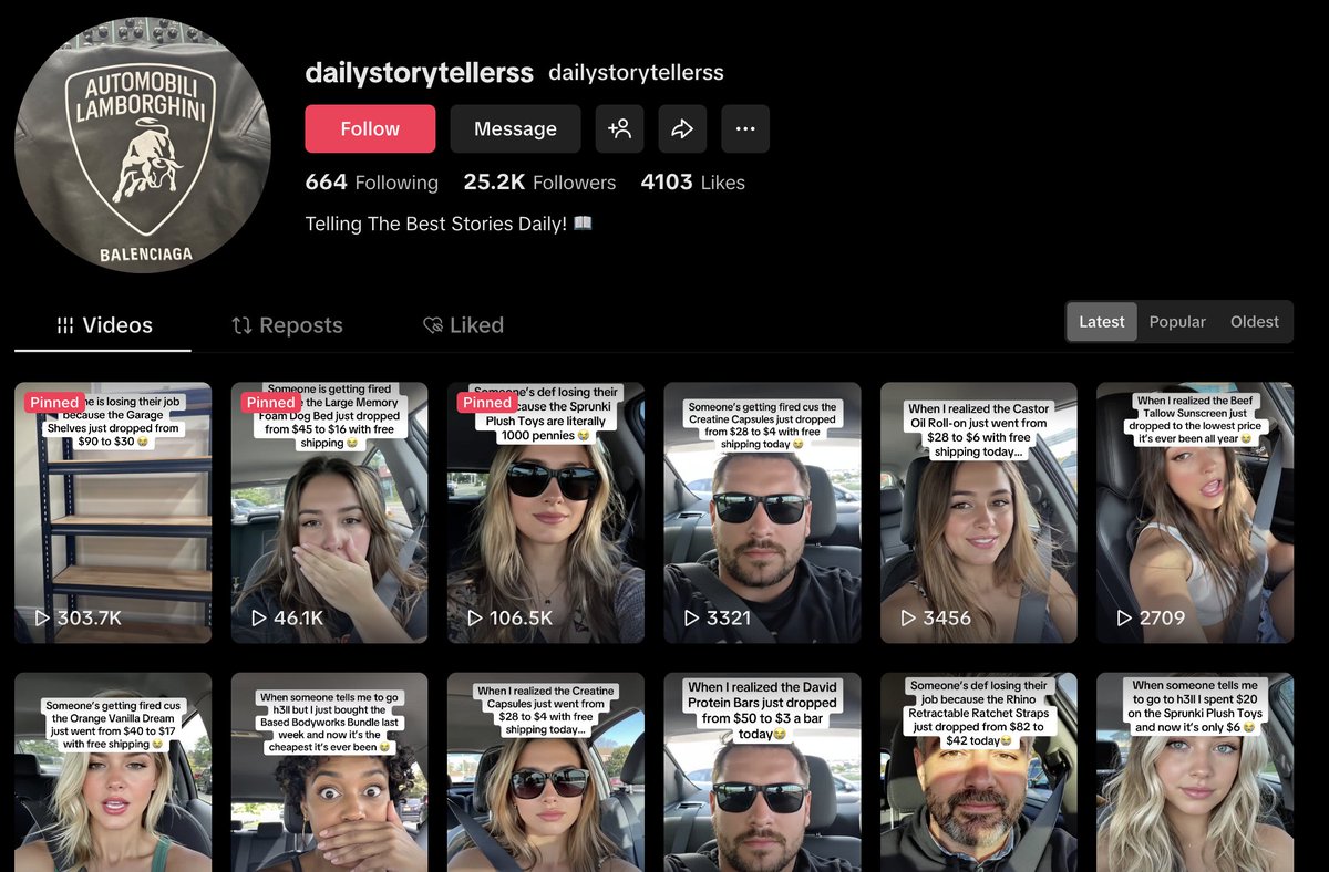 davidfigeira's tweet image. tiktok shop mass marketing isnt about creators anymore

it’s about volume and timing

one product angle gets rebuilt into dozens of clips
same structure
new hooks
different faces

ai runs the creative loop
pages only repost what’s generated

this works across gadgets home beauty…