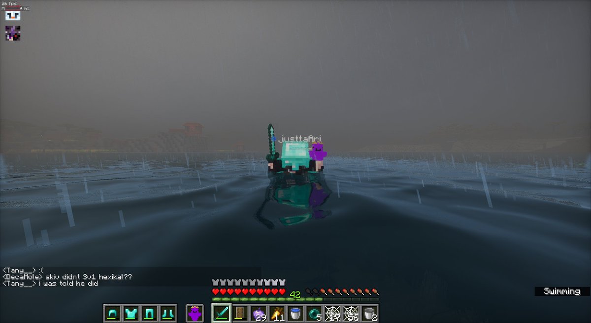 should i take the 1v1 with shaders on... dramatic ahh chase scene😭 #enchantedsmp