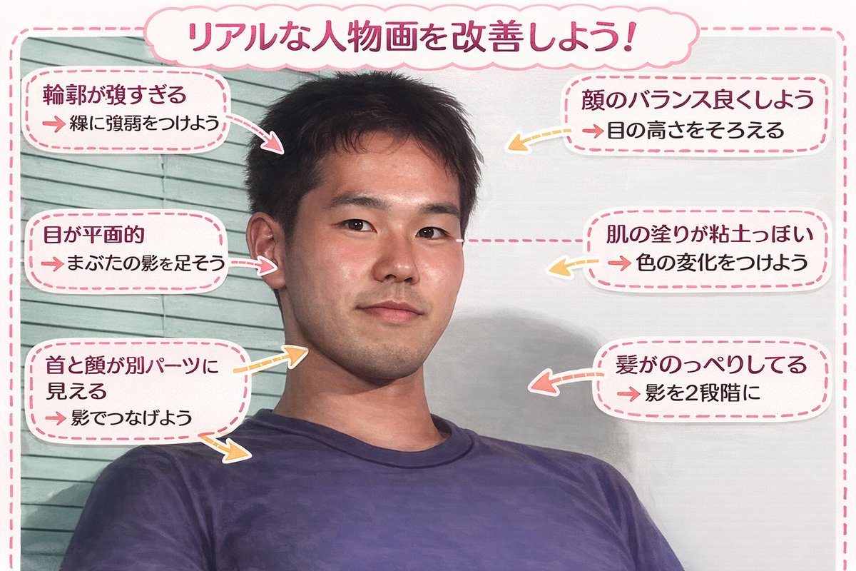 AIに野獣先輩の画像を添削してもらった