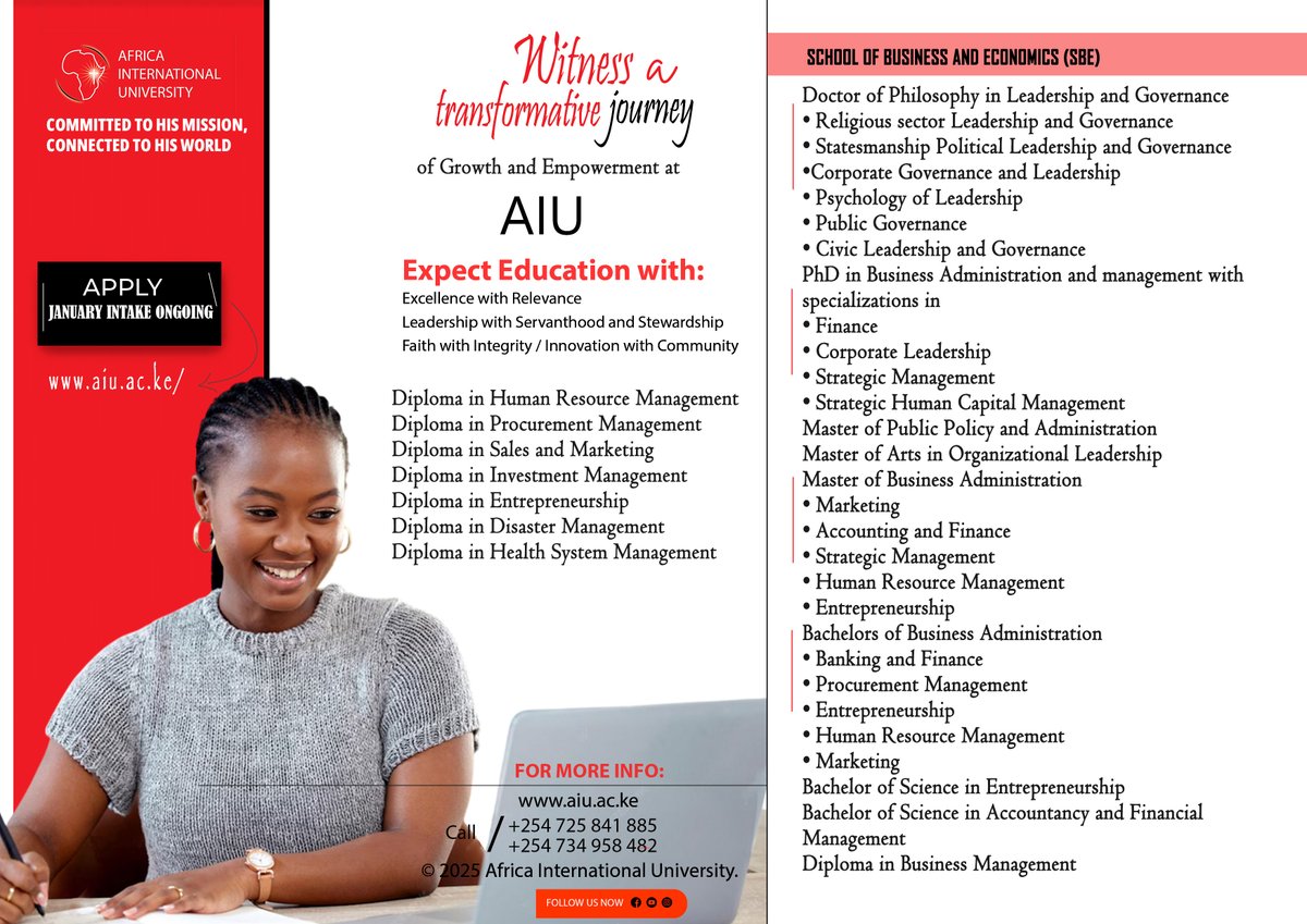 Africa International University tweet media