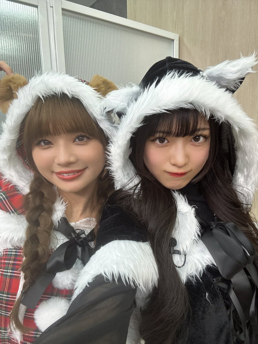 いろんなお友達🐈‍⬛🦓🧸🦌🐰🎄✨️ #もえむぎあーや